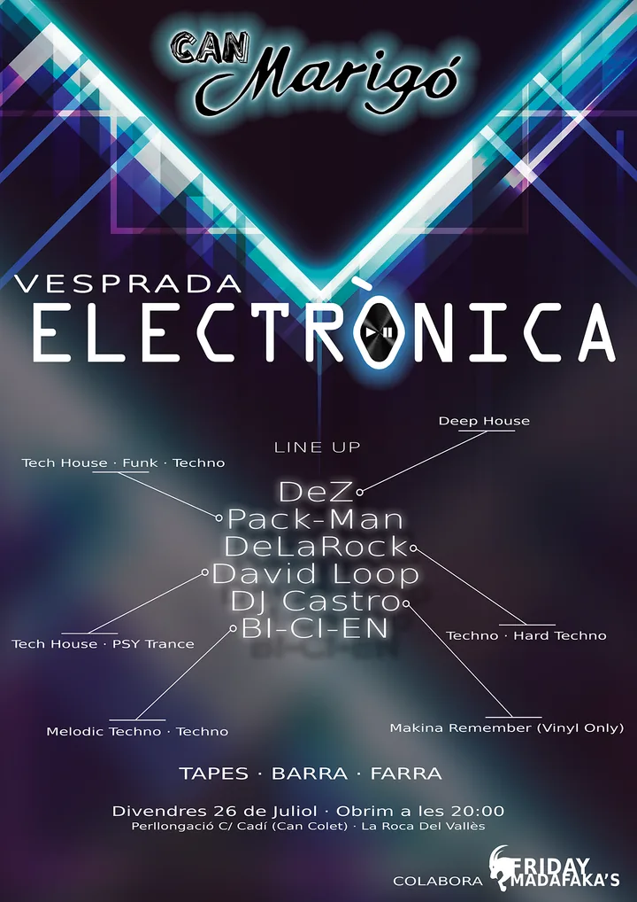 Cartell de Vesprada Electrònica