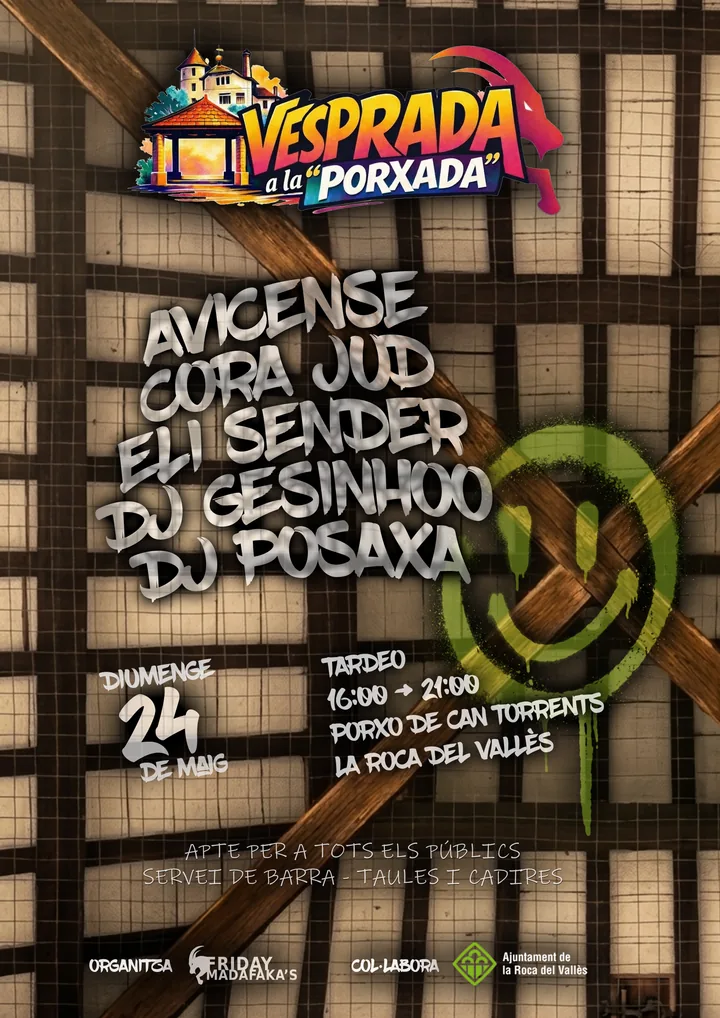 Cartell de Vesprada a la “Porxada”